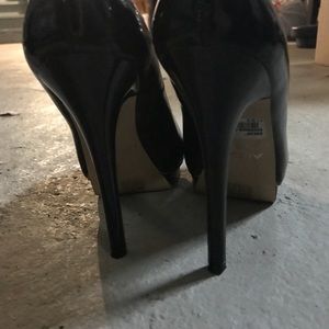 Aldo platform open toe pumps